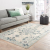 Modify Hand-Knotted Medallion Blue & Light Gray Area Rug