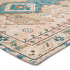 Pathos Hand-Knotted Medallion Pink & Blue Area Rug