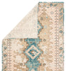 Pathos Hand-Knotted Medallion Pink & Blue Area Rug