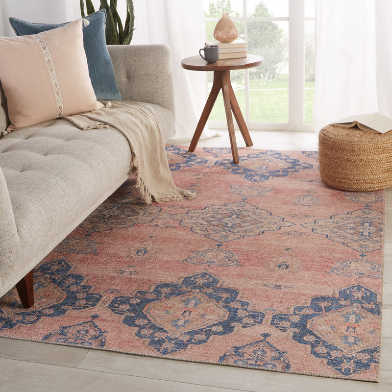 Adalee Medallion Pink & Blue Rug by Jaipur Living