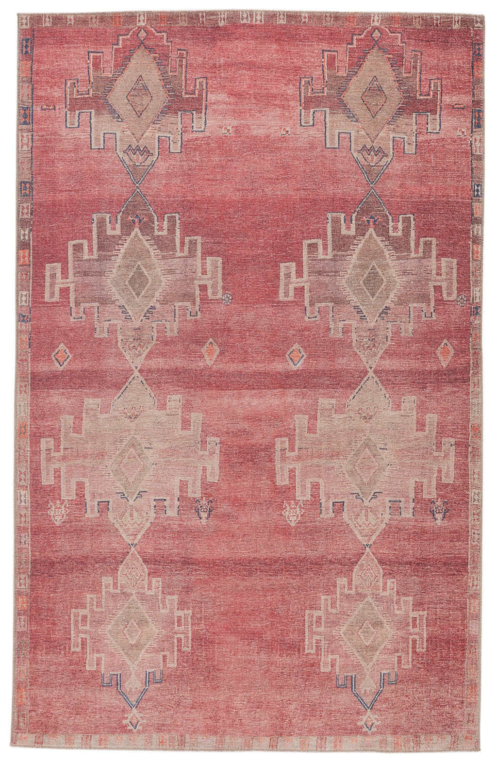 Evadne Medallion Pink & Blue Rug by Jaipur Living