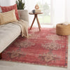 Evadne Medallion Pink & Blue Rug by Jaipur Living