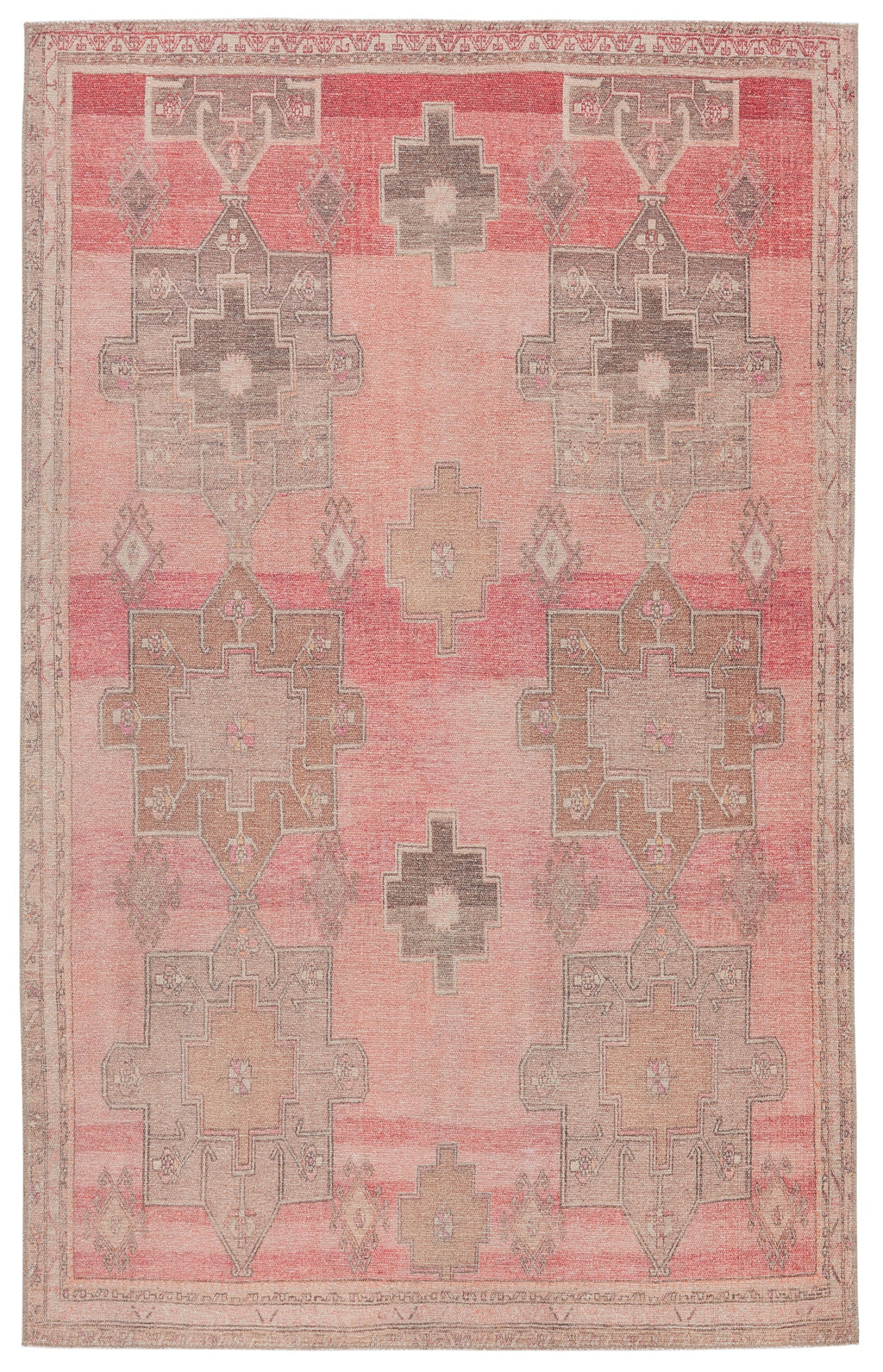 Faron Medallion Pink & Tan Rug by Jaipur Living