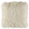 Kharaa KHR-005 Faux Fur Pillow in White by Surya