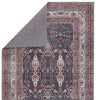 Calla Oriental Blue & Red Area Rug