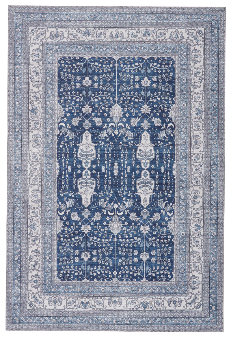 Calla Oriental Blue & White Area Rug