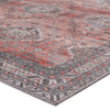 Novah Oriental Red & Gray Area Rug