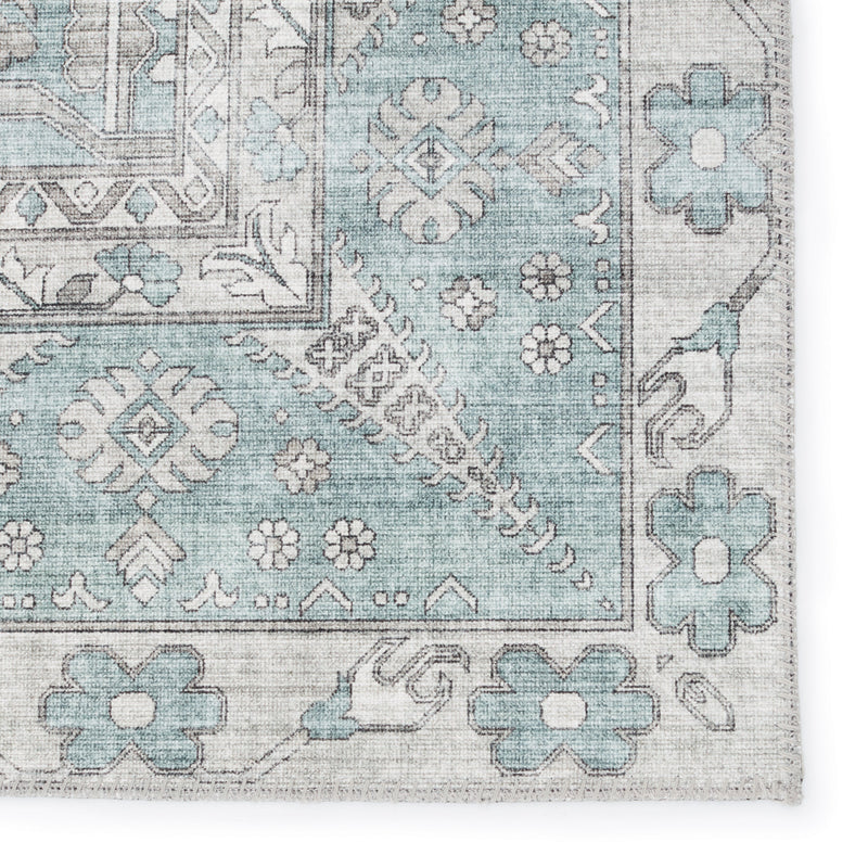 Keyara Issa Light Blue & Light Gray Rug by Nikki Chu 4