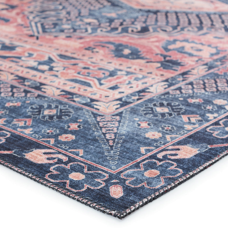 Keyara Issa Dark Blue & Pink Rug by Nikki Chu 2