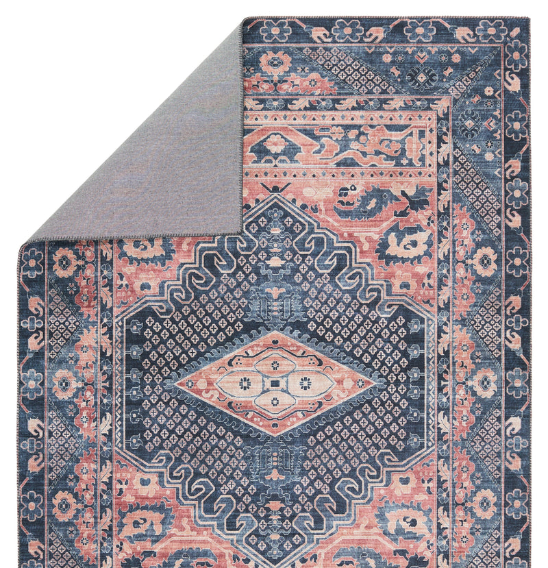 Keyara Issa Dark Blue & Pink Rug by Nikki Chu 3