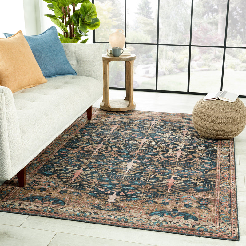 Keyara Jayven Blue & Tan Rug by Nikki Chu 5