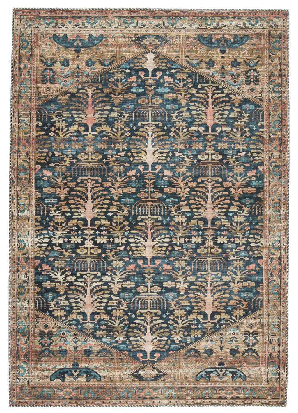 Keyara Jayven Blue & Tan Rug by Nikki Chu 1