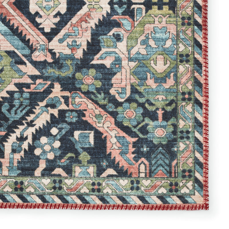 Keyara Teleza Dark Blue & Clay Rug by Nikki Chu 4