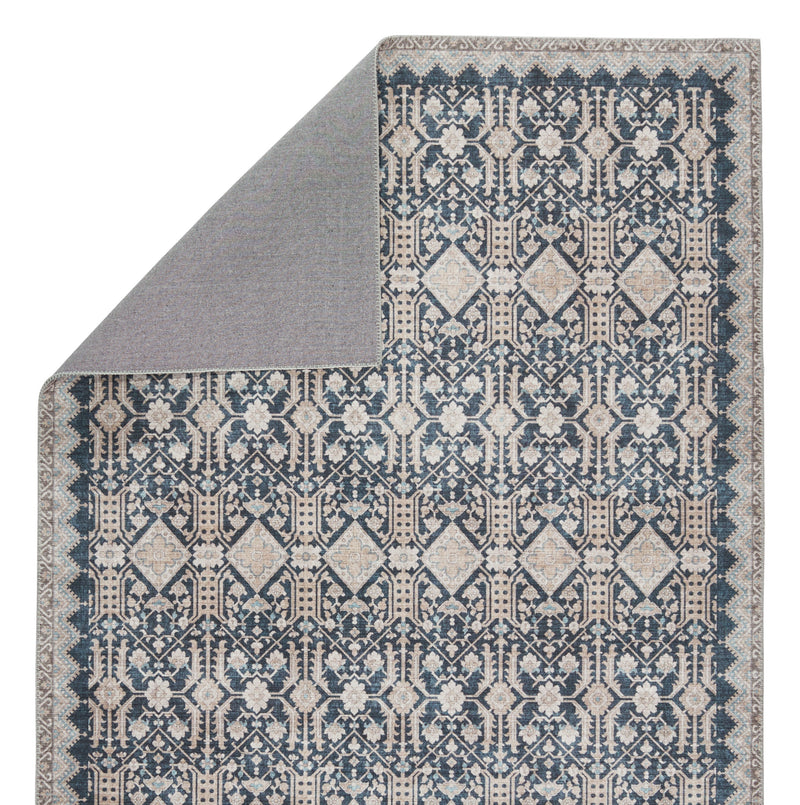 Keyara Dalia Dark Blue & Tan Rug by Nikki Chu 3