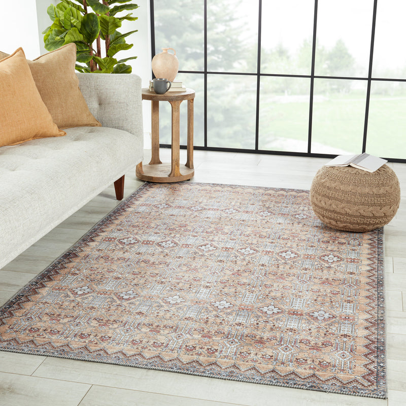 Keyara Dalia Tan & Light Gray Rug by Nikki Chu 5