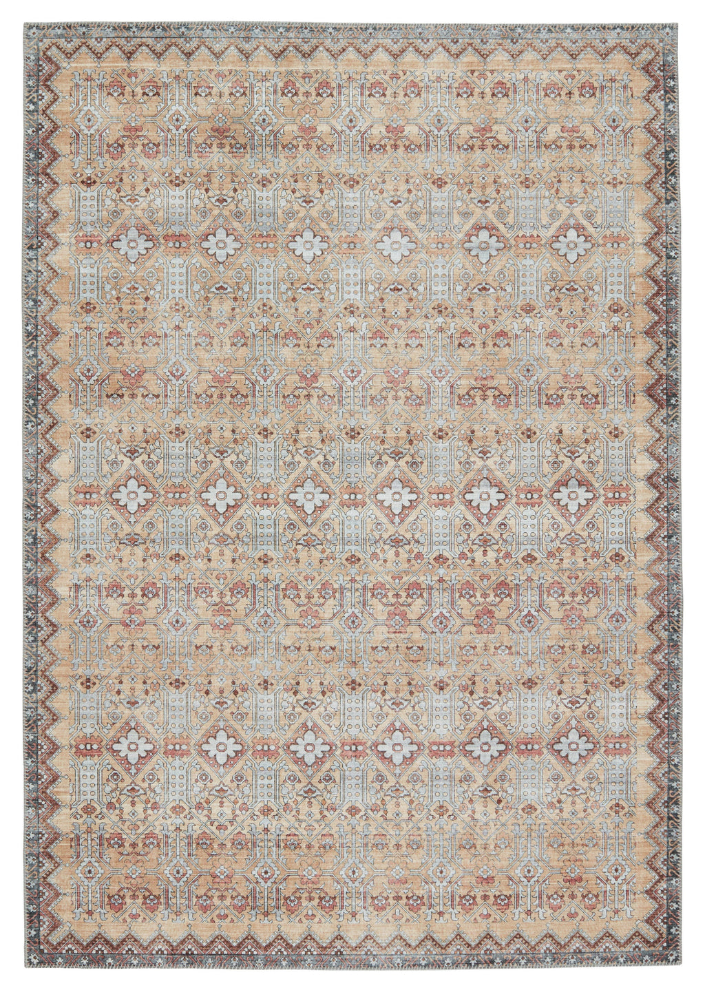 Keyara Dalia Tan & Light Gray Rug by Nikki Chu 1