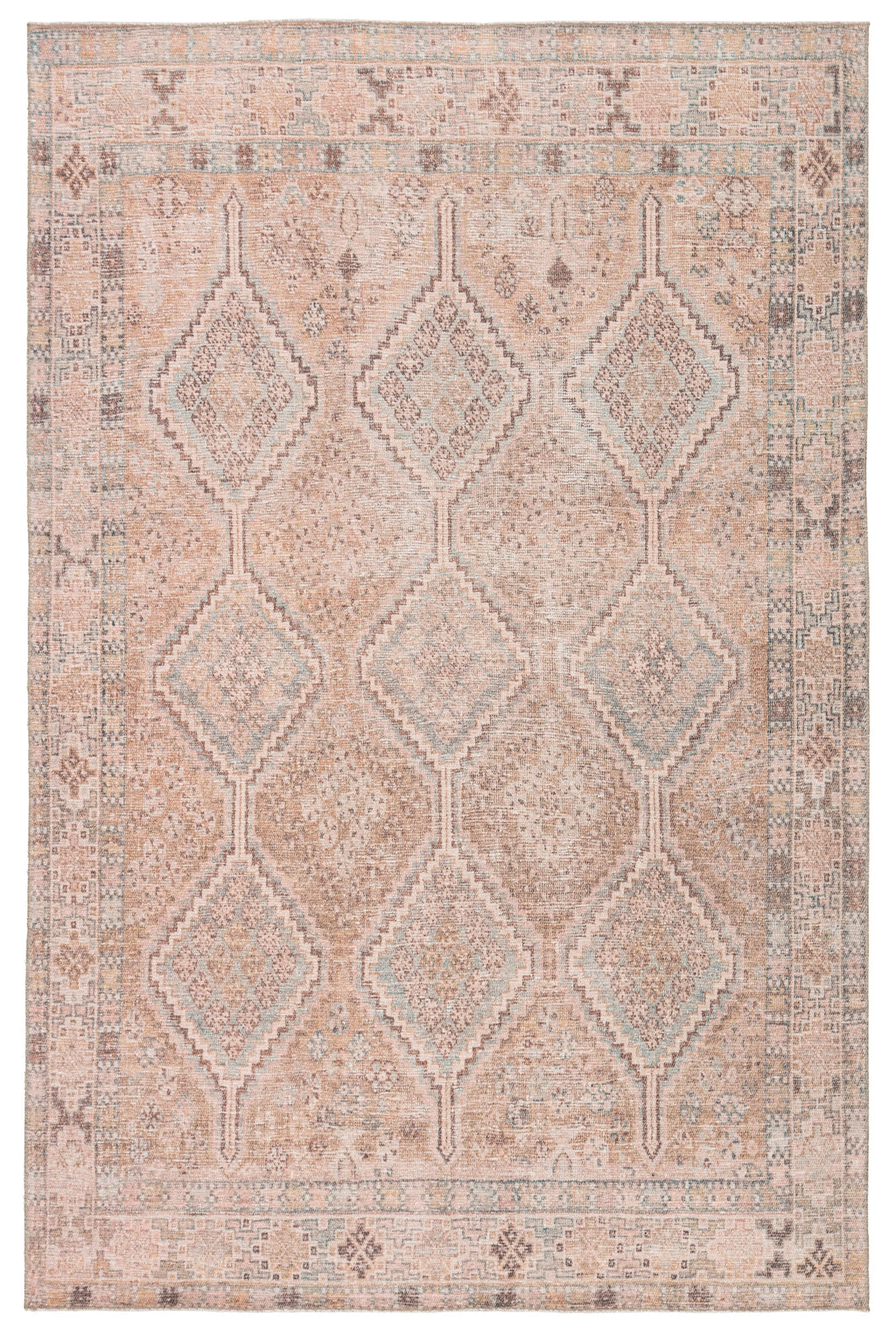 Marquesa Trellis Light Pink/ Blue Rug by Jaipur Living