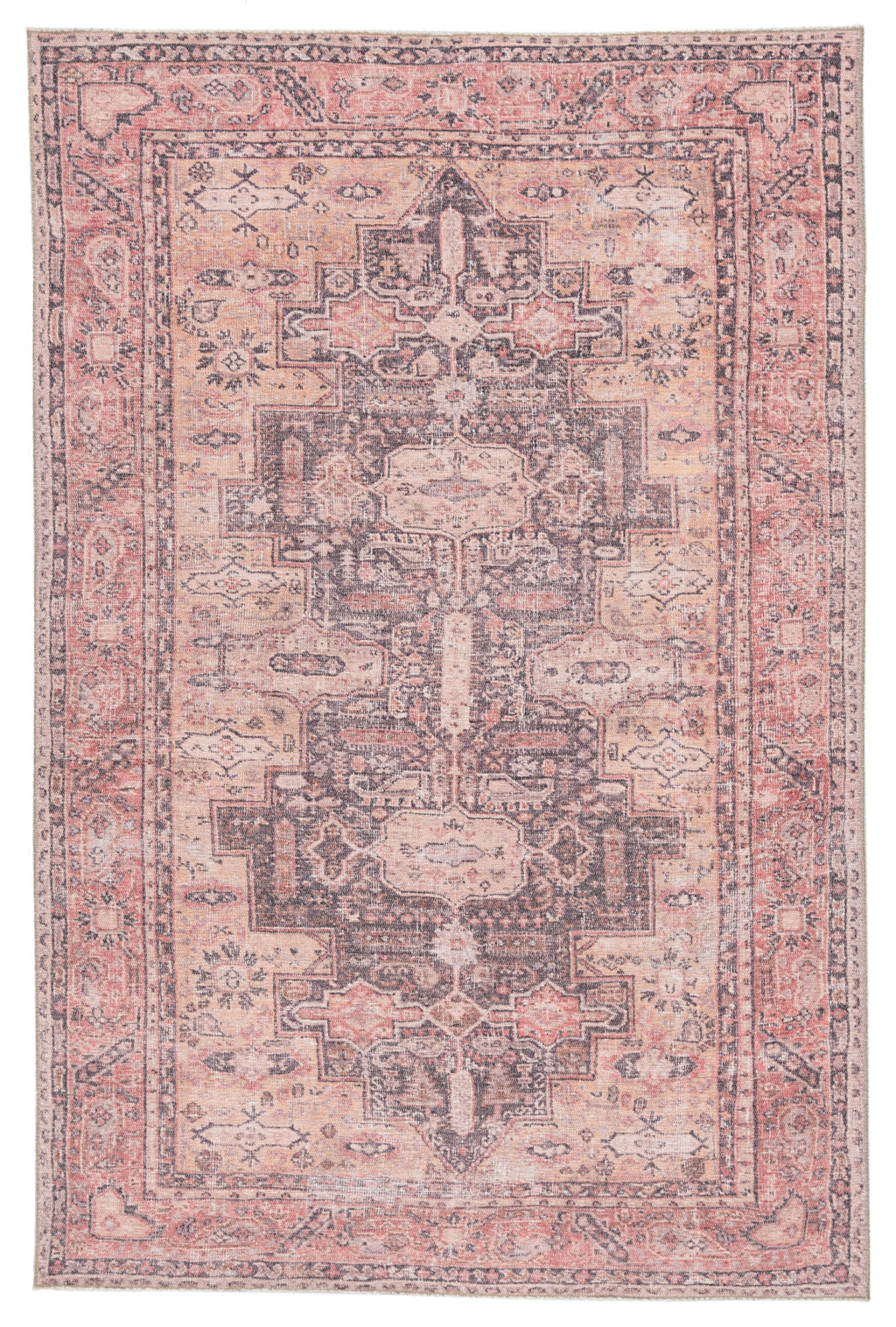 Cosima Medallion Pink/ Dark Purple Rug by Jaipur Living