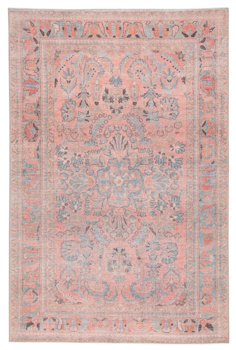 Pippa Medallion Pink & Light Blue Rug