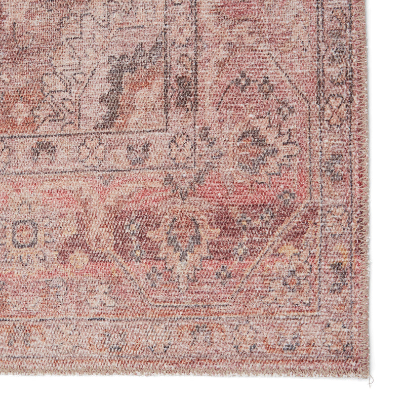 Ozan Medallion Rug in Pink & Burgundy by Jaipur Living