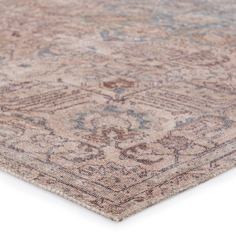 Parisa Medallion Rug in Light Blue & Light Tan by Jaipur Living