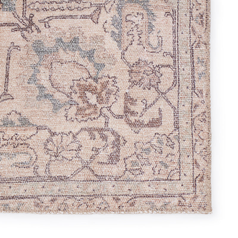 Parisa Medallion Rug in Light Blue & Light Tan by Jaipur Living