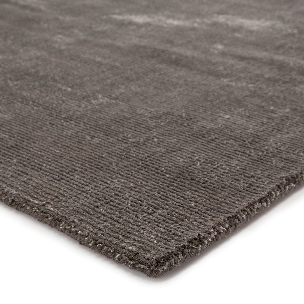 Kelle Solid Rug in Dark Gull Gray & Ash design by Jaipur Living