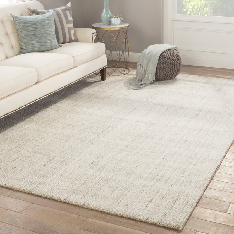 Kelle Handmade Stripe Gray & White Area Rug design by Jaipur Living