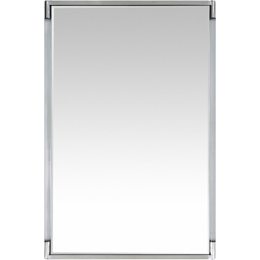 Kyle KYL-001 Rectangular Mirror in Silver by Surya