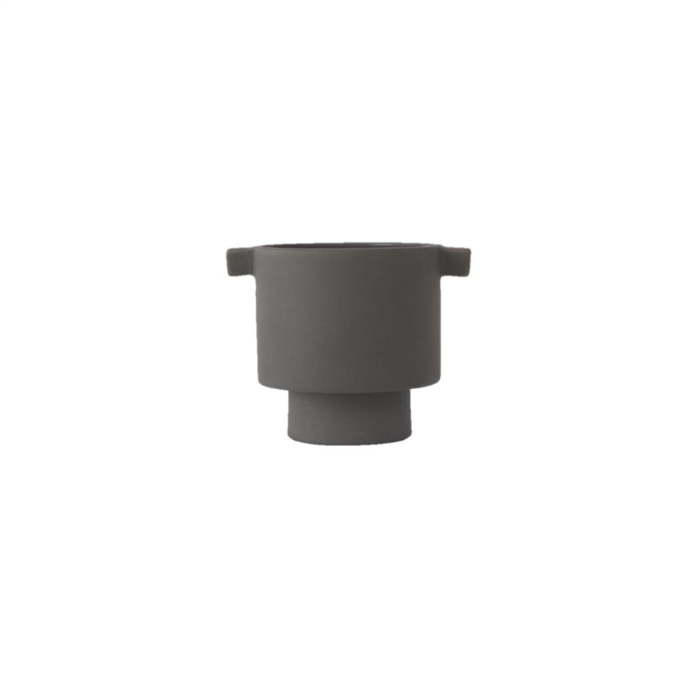 Small Inka Kana Pot in Grey