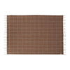 Grid Rug in Caramel / Offwhite