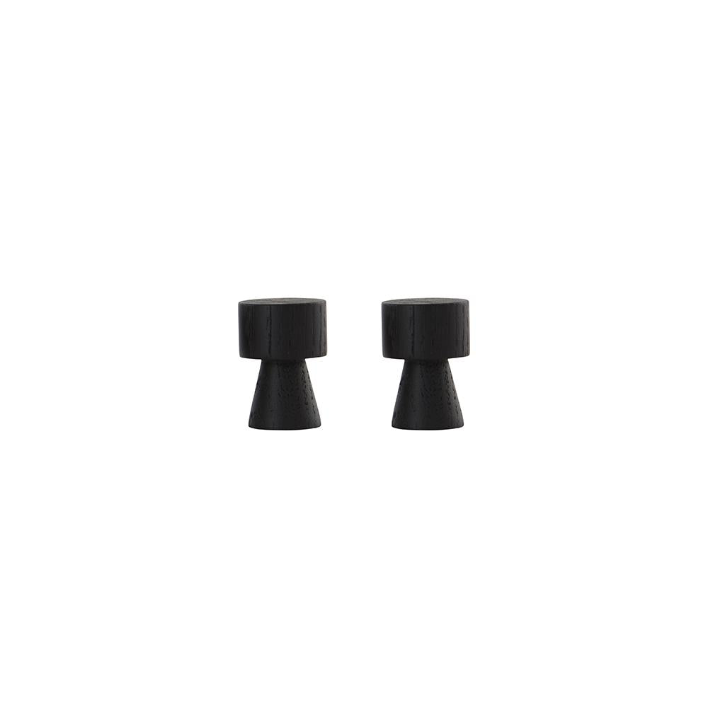 Pin Hook / Knob - 2 Pcs/Pack - Dark