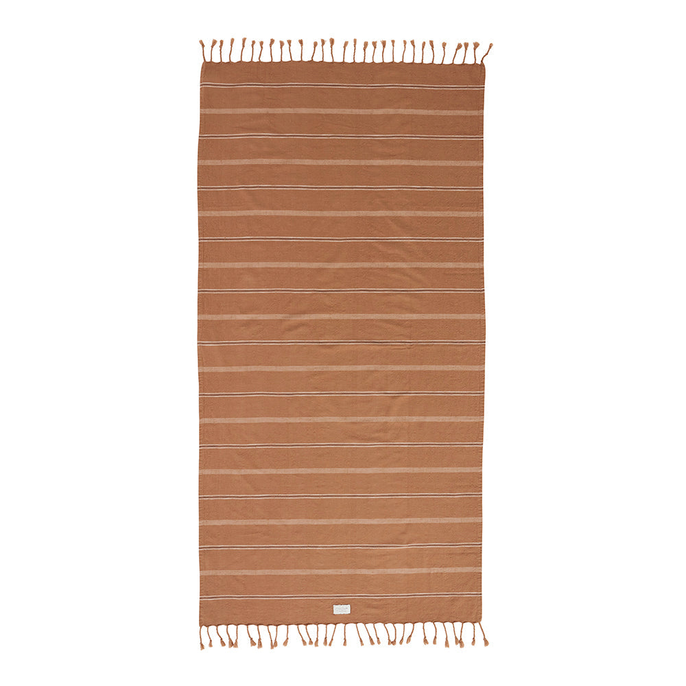 Kyoto Bath Towel in Dark Caramel