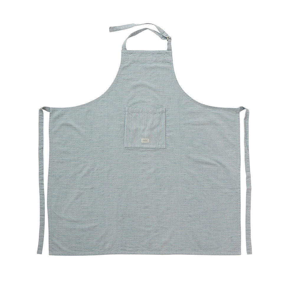 Gobi Apron High in White/Dusty Blue