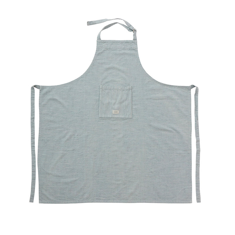 Gobi Apron High in White/Dusty Blue