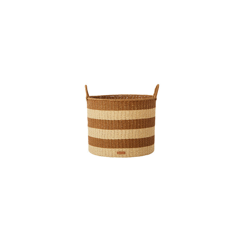 3 Piece Set Gomi Cylinder Storage Baskets in Caramel