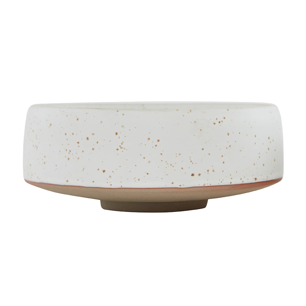 Large Hagi Bowl in White/Light Brown