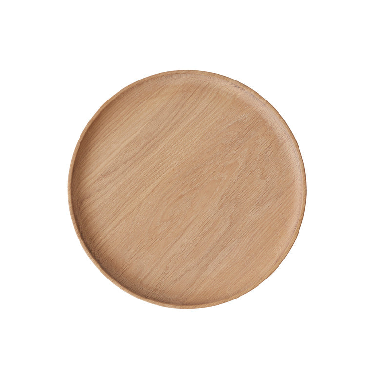 Large Inka Wood Tray Round in Nature