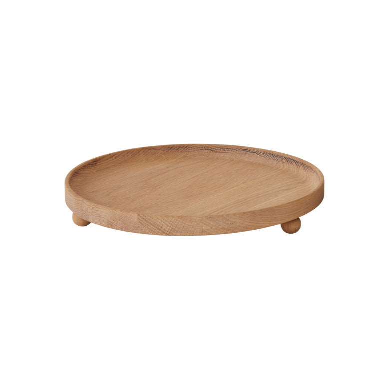 Large Inka Wood Tray Round in Nature