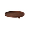 Large Inka Wood Tray Round in Dark