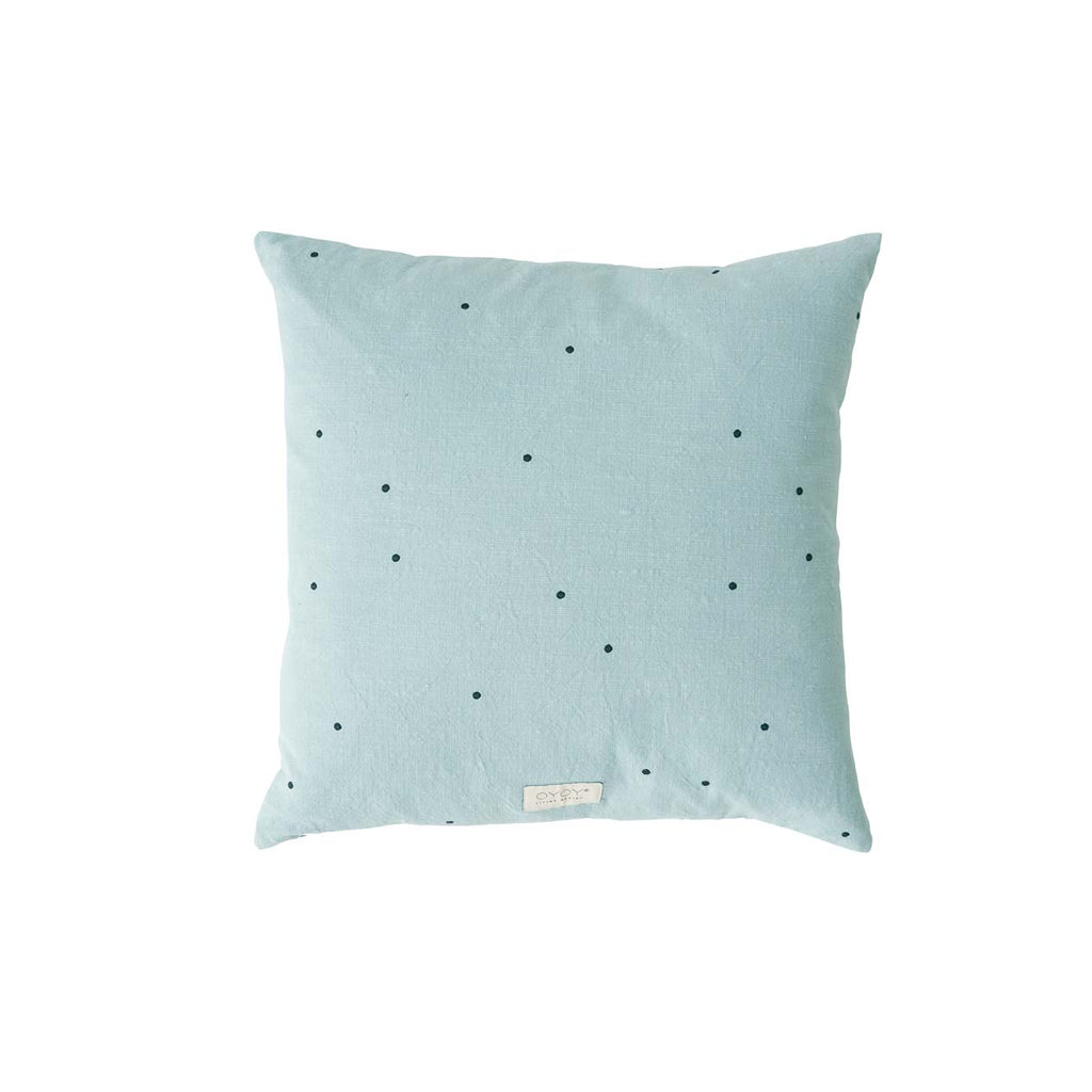 Kyoto Dot Cushion Square - Dusty Blue