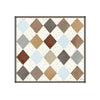 Large Quilted Aya Wall Rug in Brown