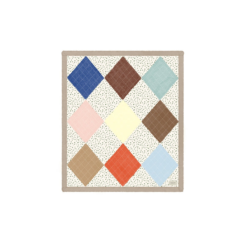 Small Quilted Aya Wall Rug in Multi