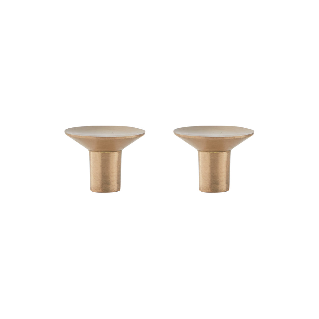 Rina Hook / Knob Small - Brushed Brass