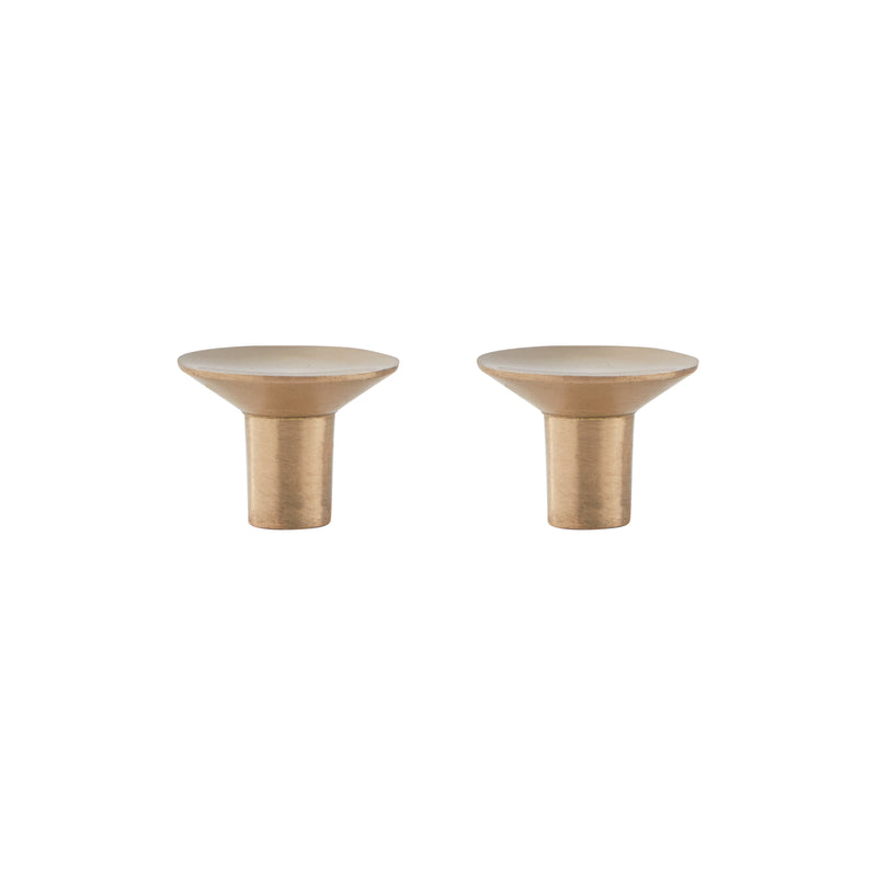 Rina Hook / Knob Small - Brushed Brass