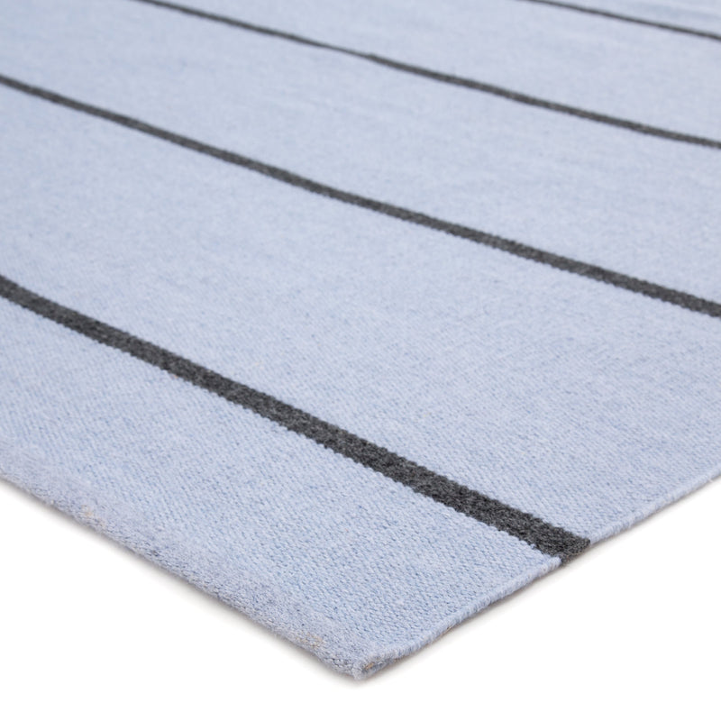 Corbina Indoor/ Outdoor Stripe Light Blue & Gray Area Rug