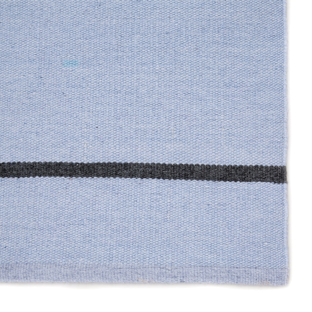 Corbina Indoor/ Outdoor Stripe Light Blue & Gray Area Rug