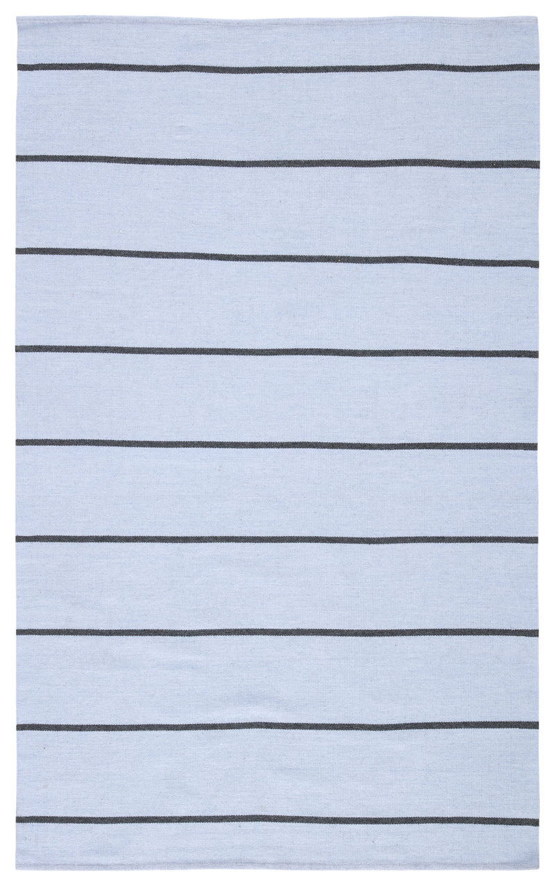 Corbina Indoor/ Outdoor Stripe Light Blue & Gray Area Rug