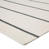 Corbina Indoor/ Outdoor Stripe Ivory & Dark Gray Area Rug