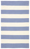 Remora Indoor/ Outdoor Stripe Blue & Ivory Area Rug